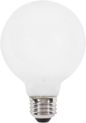 Sylvania 40767 Natural LED Bulb, Globe, G25 Lamp, 60 W Equivalent, E26 Lamp Base, Dimmable, Frosted, Soft White Light :BX 2: QUANTITY: 1