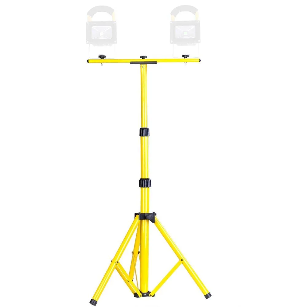 TheLAShop Adjustable Flood Light Fixture Tripod Stand with T Bar