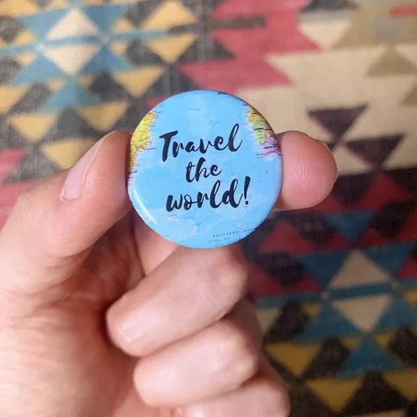 Travel the World | x4 Pin Button Set