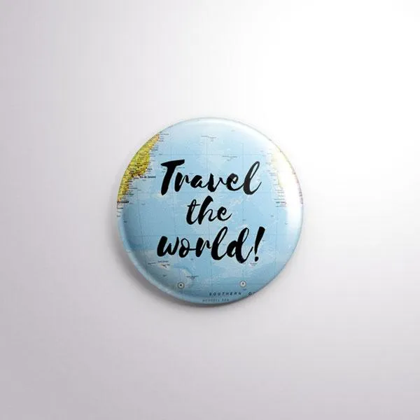 Travel the World | x4 Pin Button Set