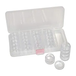 Universal Crafts Bead Storage Container - 25 Small Jars