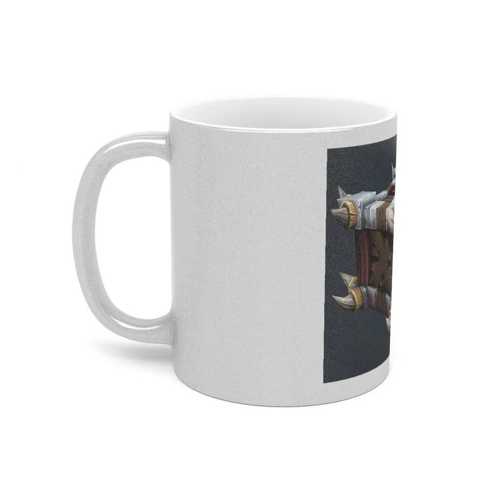 War Raptor Crate Metallic Mug (Silver / Gold)