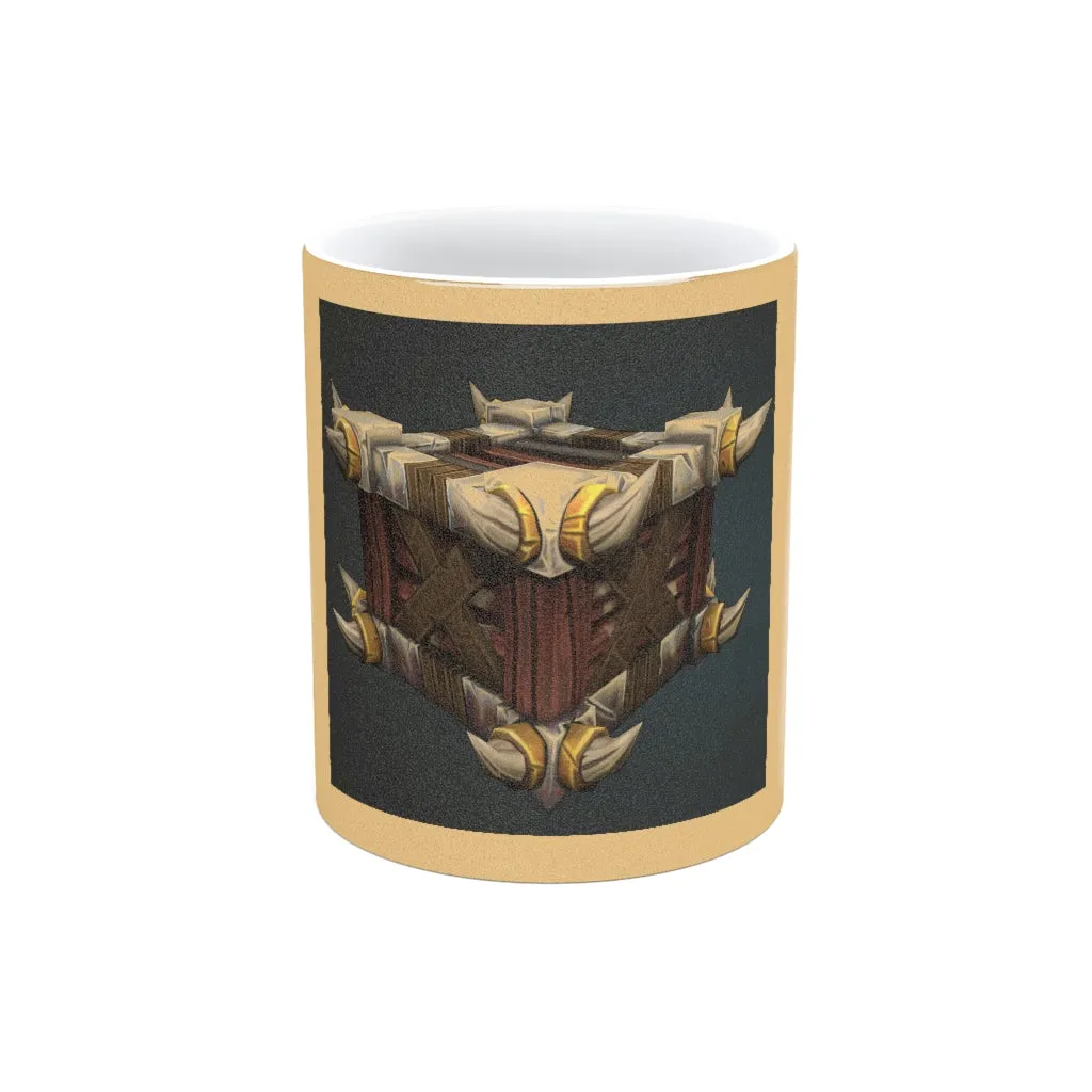 War Raptor Crate Metallic Mug (Silver / Gold)