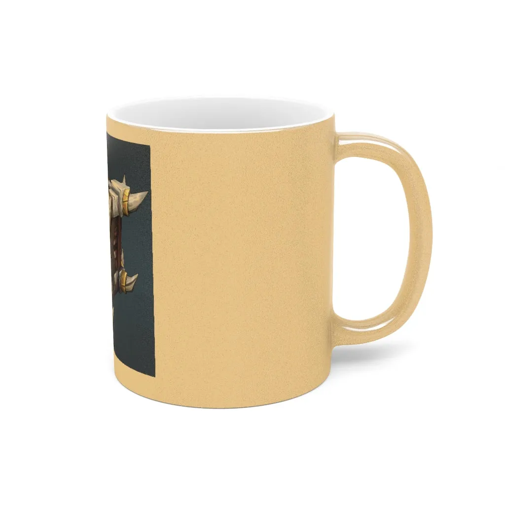 War Raptor Crate Metallic Mug (Silver / Gold)