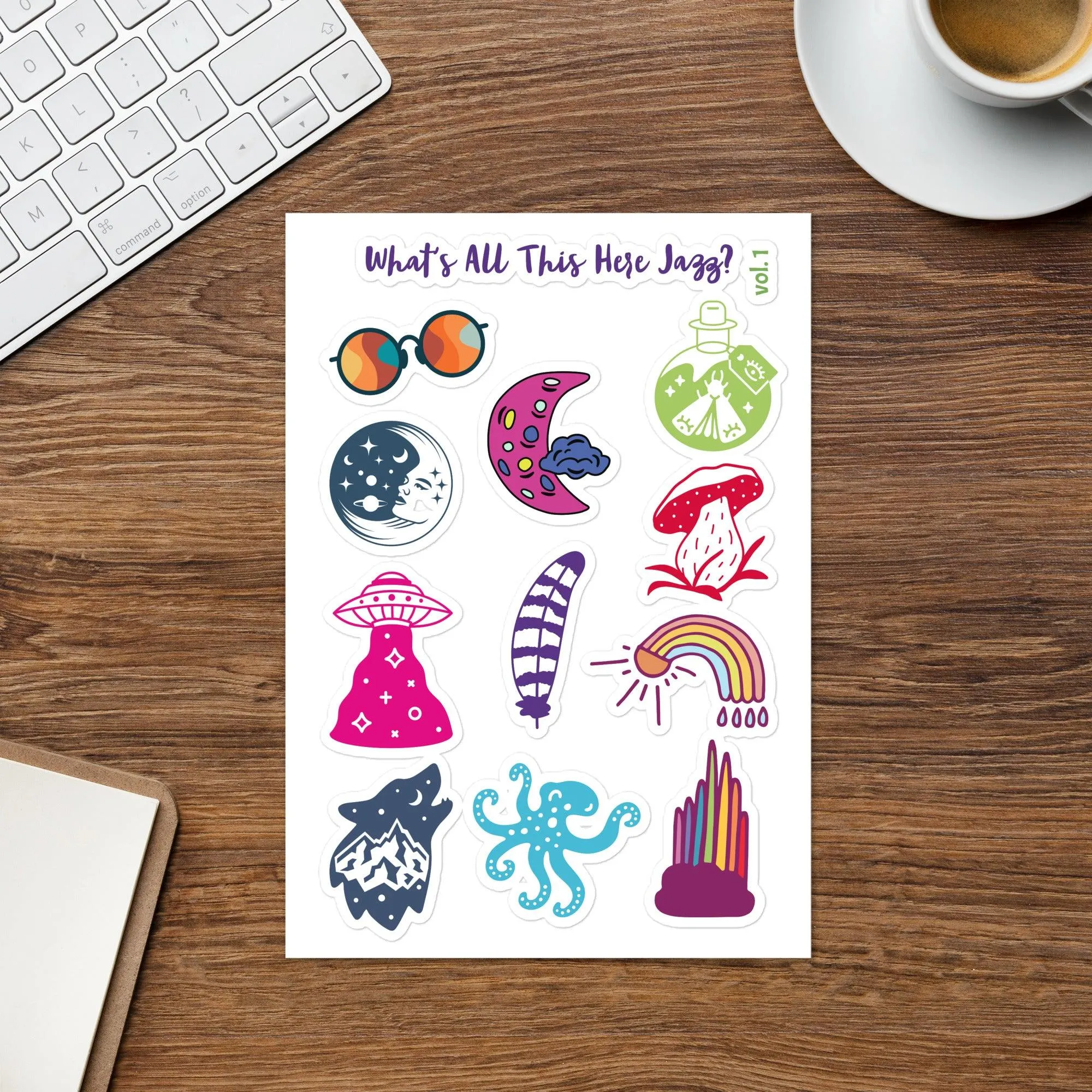 What's All This Here Jazz? Sticker Sheet Set Vol.1