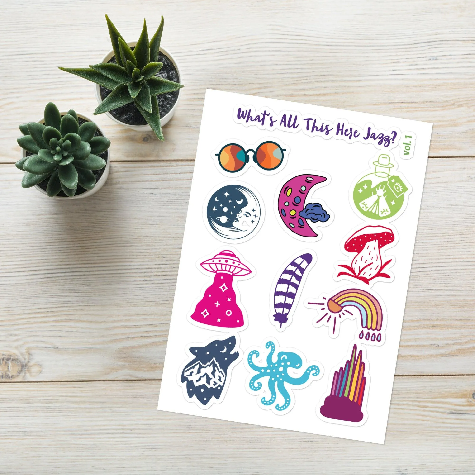 What's All This Here Jazz? Sticker Sheet Set Vol.1