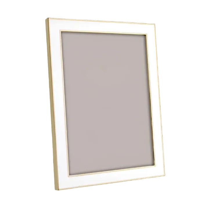 White and Gold Frame