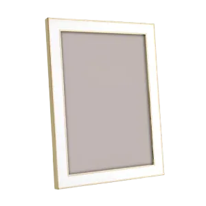 White and Gold Frame